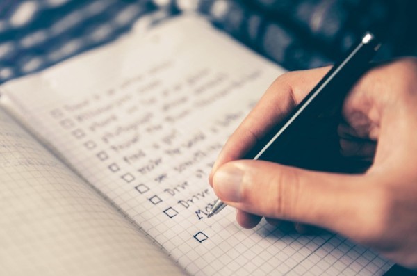 10 savjeta i ideja za lijep početak tjedna Napravite popis sa zadacima