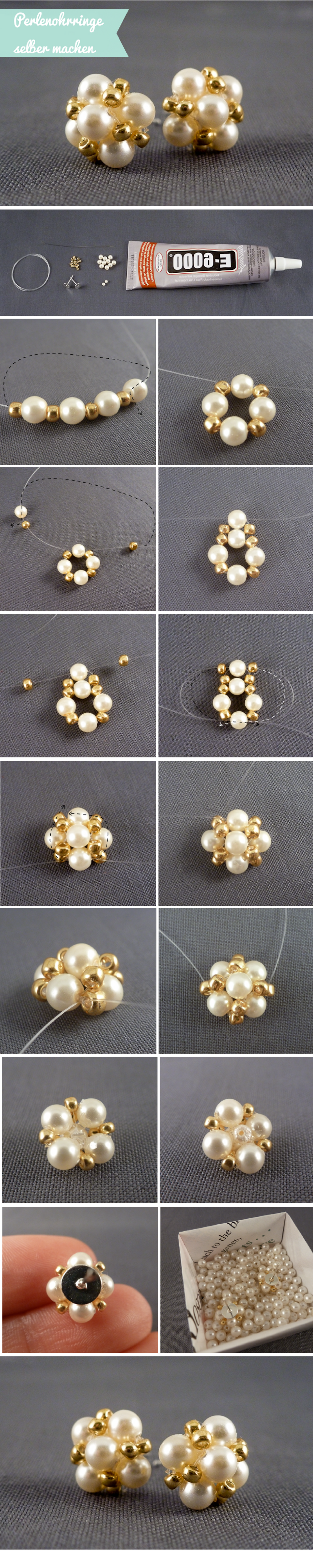 Készítse el DIY tenyésztett gyöngy fülbevalóját Készítse el DIY tenyésztett gyöngy fülbevalóját