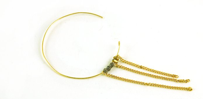 Készítsen speciális, kerek formájú fülbevalót Készítsen speciális, kerek formájú fülbevalót