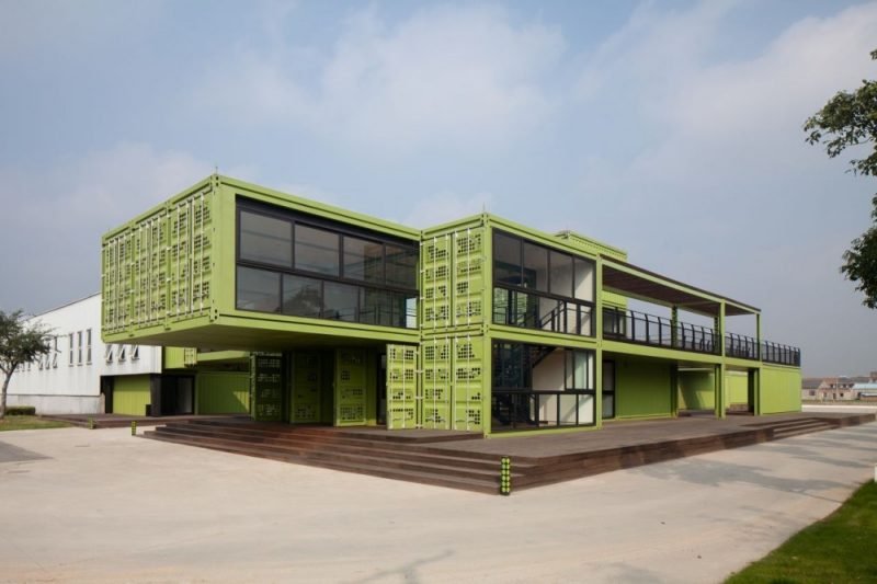 Casa container verde in vendita Casa container in vendita verde