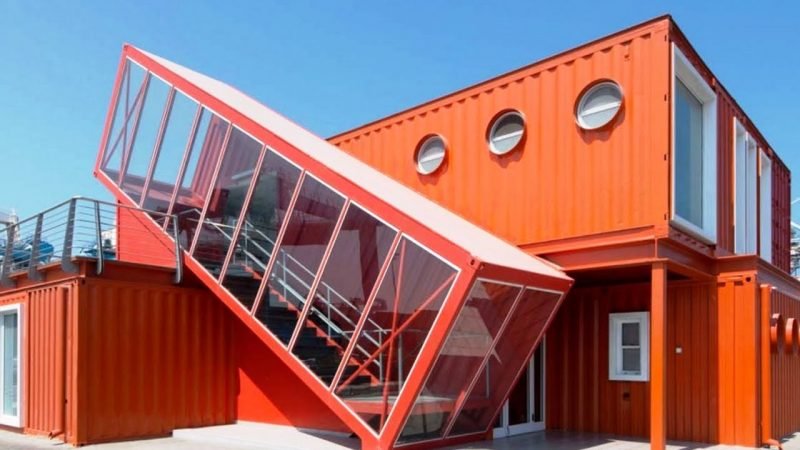Casa container rossa in vendita Container House Acquista Rosso