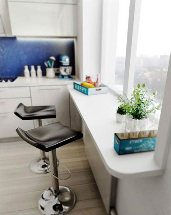 Заоблени ъгли на плота на перваза на прозореца