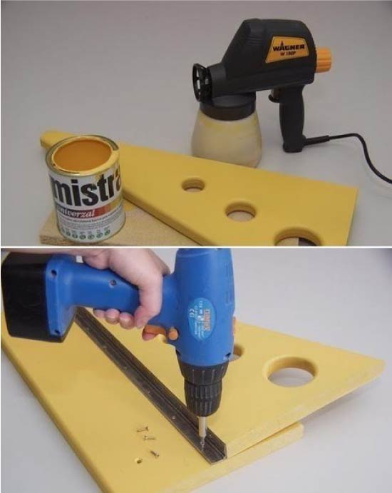 Сгъваема маса за перваза на прозореца