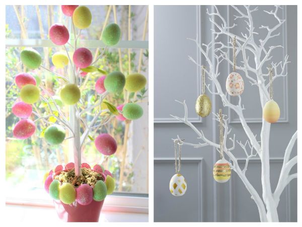 Idées de buisson de Pâques petits arbres de Pâques