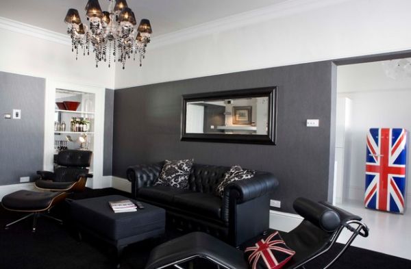 union jack namještaj i ideje za ukrašavanje trendovski retro hladnjak