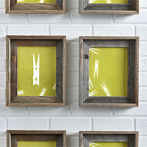 DIY slike zeleni zidni ukras