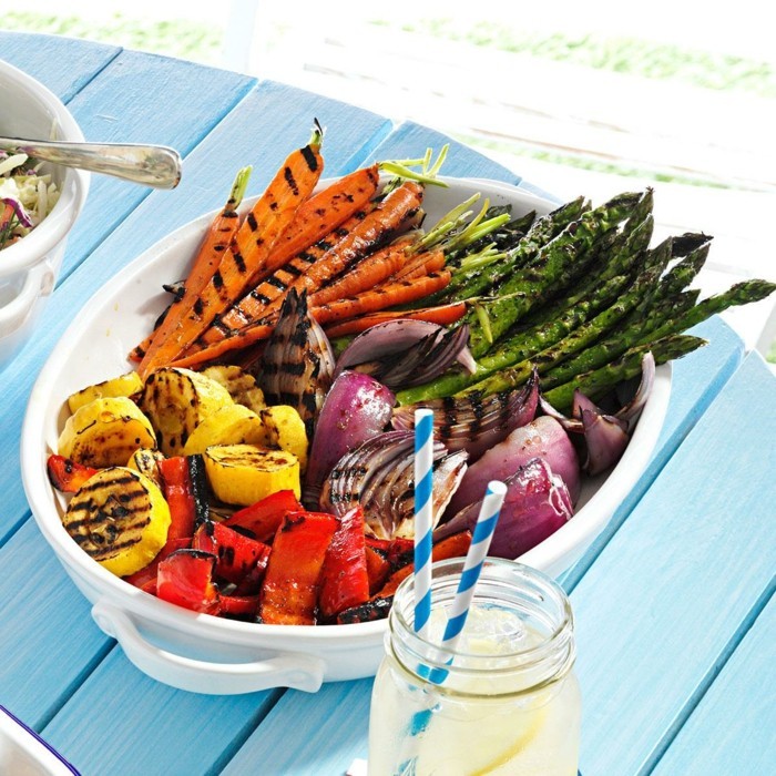 salade grillée délicieuses recettes de grillades aliments grillés