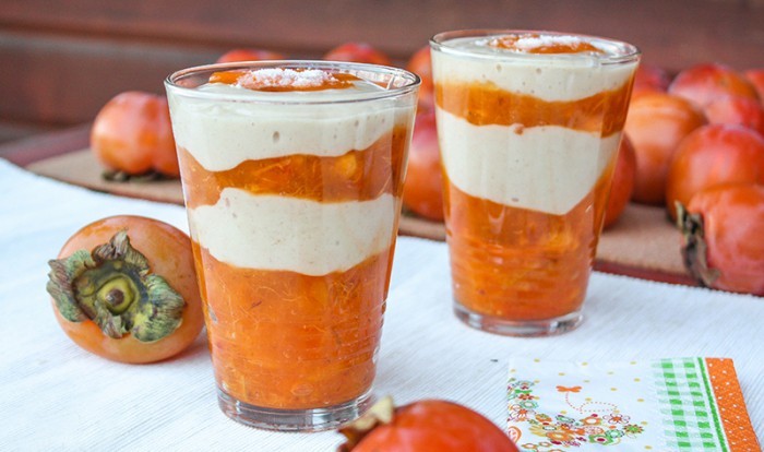 Desert u čaši ukusni recepti ideje persimmon recepti ideje za desert