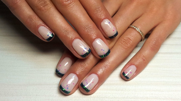 manucure française noire tendances de conception d'ongles tendances de vernis à ongles couleurs de vernis à ongles