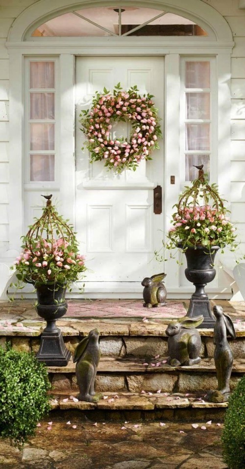Készítse el saját ötleteit a tavaszi díszekhez, és tegye hívogatóvá a bejáratot 45 friss és egyszerű ötlet a tavaszi díszekhez, amelyek gyönyörűen díszítik a ház bejáratát