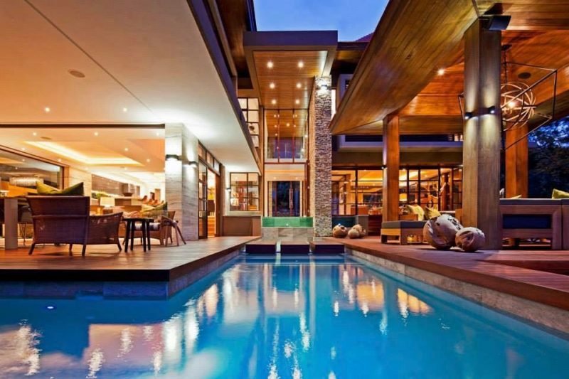 Casa da sogno Sud Africa facciata moderna in legno Casa da sogno in Sudafrica