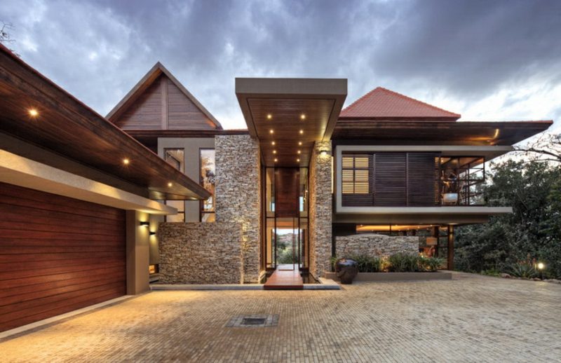 SGNW casa Sud Africa facciata aspetto moderno Casa di lusso Sudafrica
