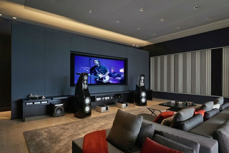 sala cinema privata belle case villa di lusso brasile