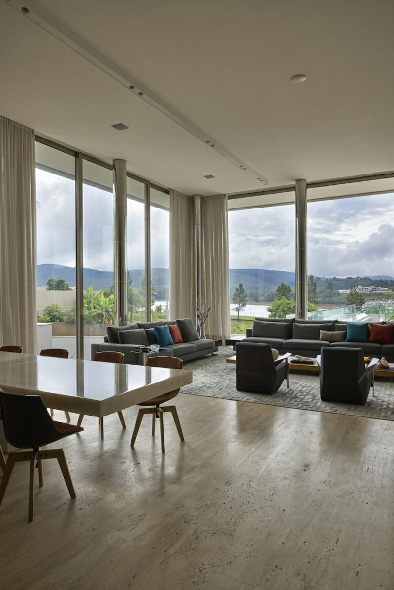 Arredamento moderno zona giorno Case da sogno architetto casa Brasile