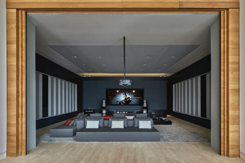 la sala cinema è dotata di attrezzature ultramoderne Villa di lusso con programma tv 3sat home cinema