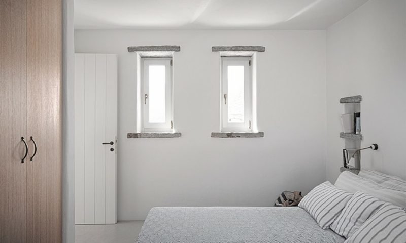 Casa vacanze Insel Kea Camera da letto bianca puristica nuove case casa vacanza kea island camera da letto
