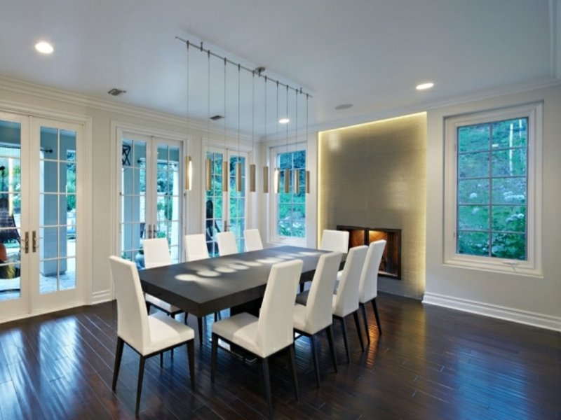 neizravna led rasvjeta u blagovaonici