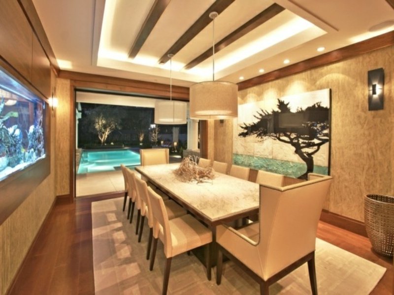 neizravna led rasvjeta i akvarij