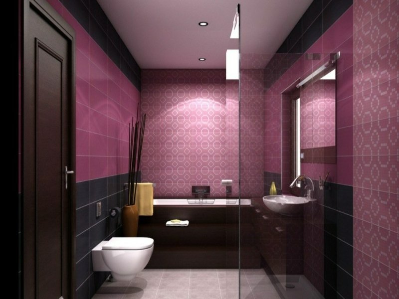lila színű az álom fürdőszobában