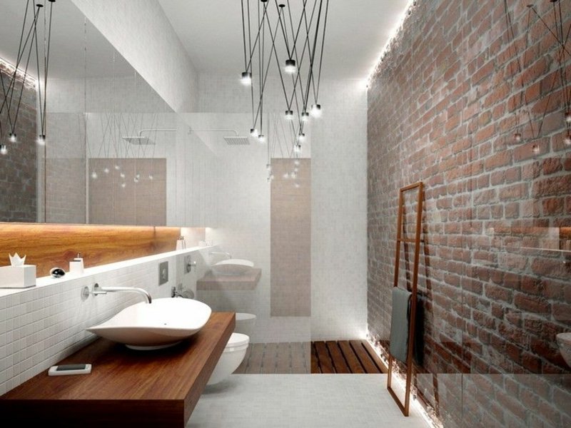 mini álom fürdőszoba közvetett világítással