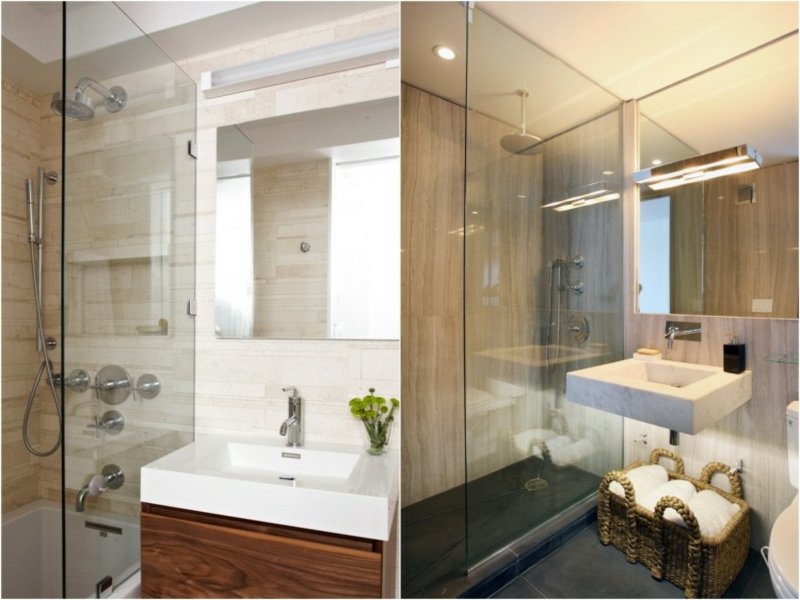 modern természetes kő az álom fürdőszobában