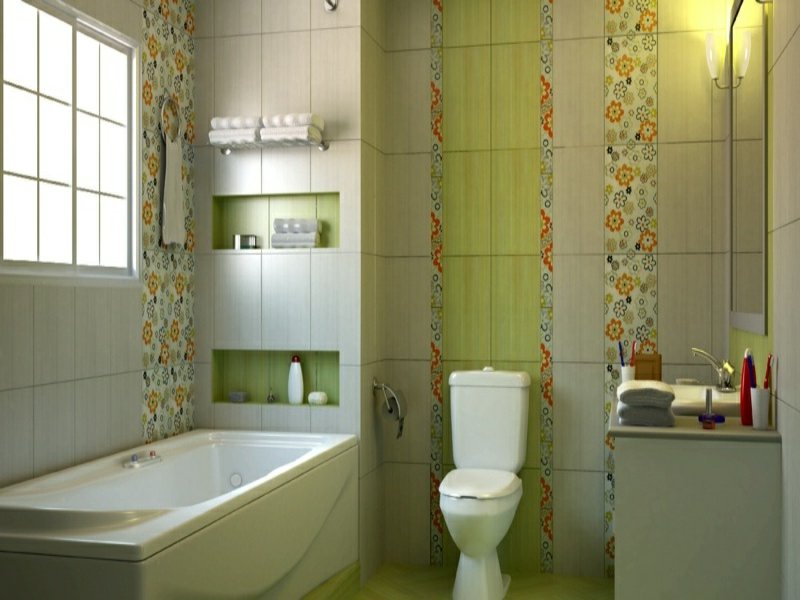 növényi dekoráció az álom fürdőszobában