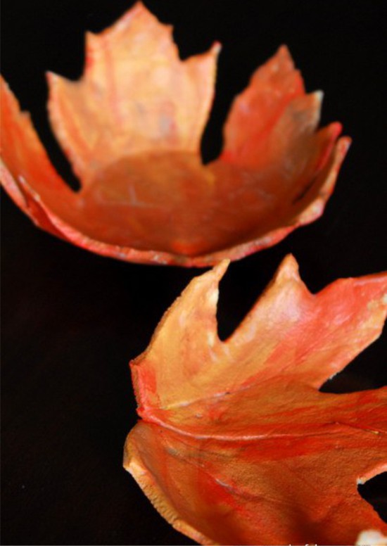 Autumn crafts from salt dough