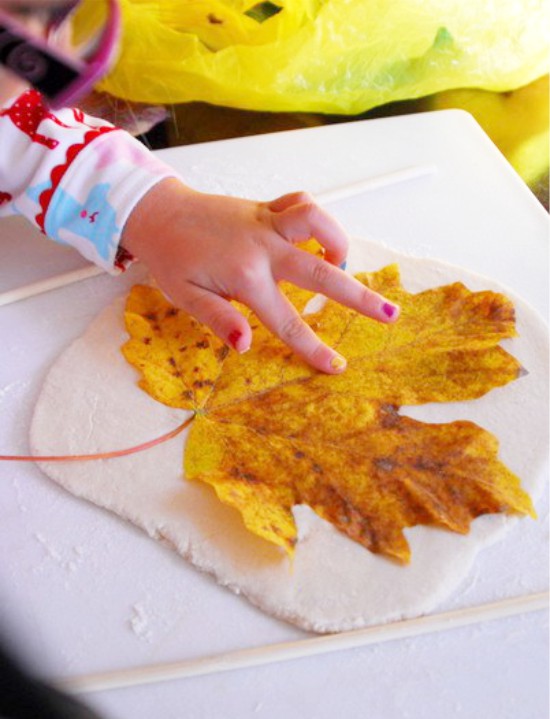 Autumn dough craft
