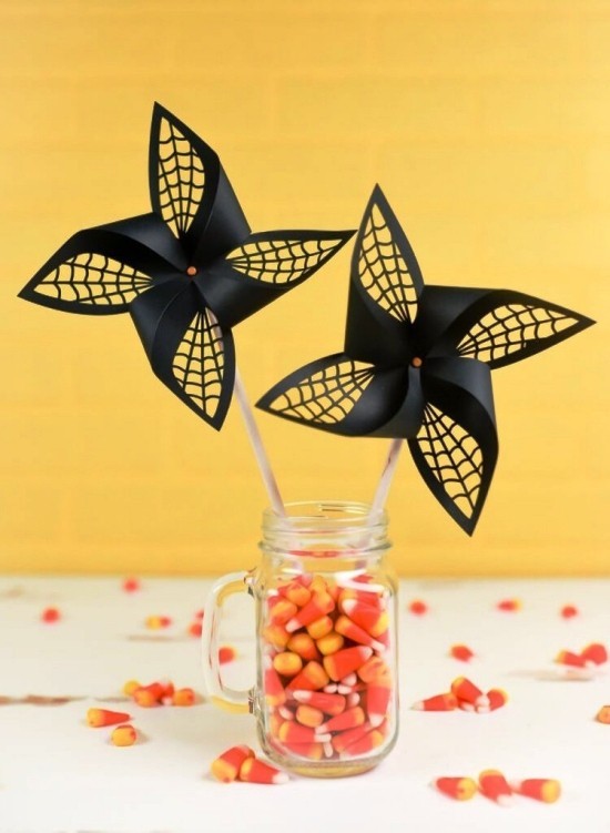 Jednostavne ideje za zanatske ručne radove crna paukova halloween dekoracija diy 70 vrlo lakih ideja za rukotvorine i dizajne s zavrtnjima, ideje za ukrašavanje zabava za Noć vještica paukova mreža