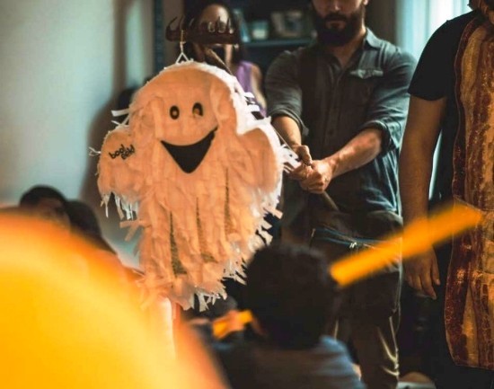 Papír pinata szellem kézműves A szellemi kézművesség ötletei elpusztítják a szellem pinata -kat