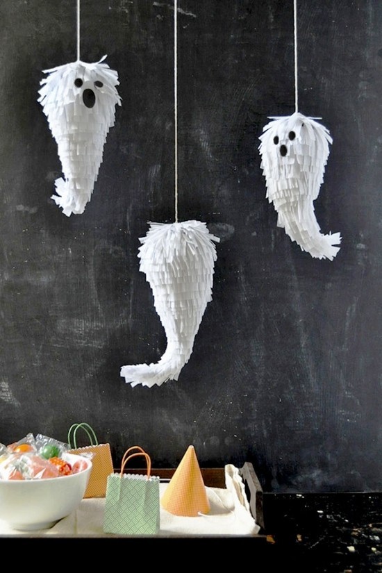 Pinatas szellemek kézműves party dekoráció Ötletek a szellemek kis szellem -pinátáinak elkészítéséhez