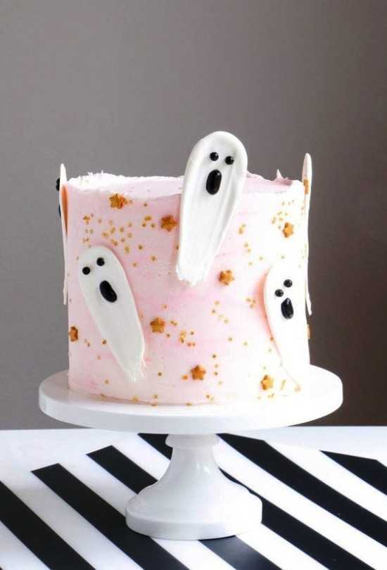 Csokoládé szellem kézműves torta dekoráció Ötletek a szellemek torta dekorációjának elkészítéséhez csokoládé szellemekkel