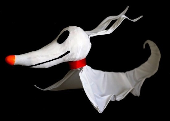 Dog Bero Ghost Crafts film Tim Burton Ötletek szellemek készítéséhez szellemkutya nulla rémálom karácsony előtt