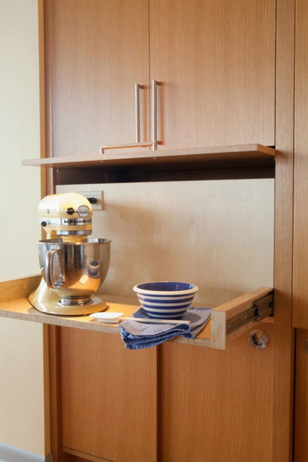 Idée de tiroir en bois de meuble de cuisine Meuble cuisine tiroir en bois