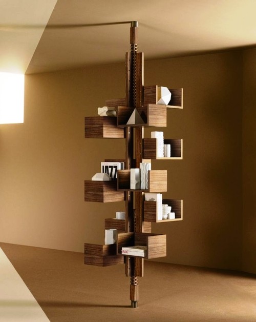 jedinstveno kreativne police za knjige i police za knjige s okretnim policama od drva i metala