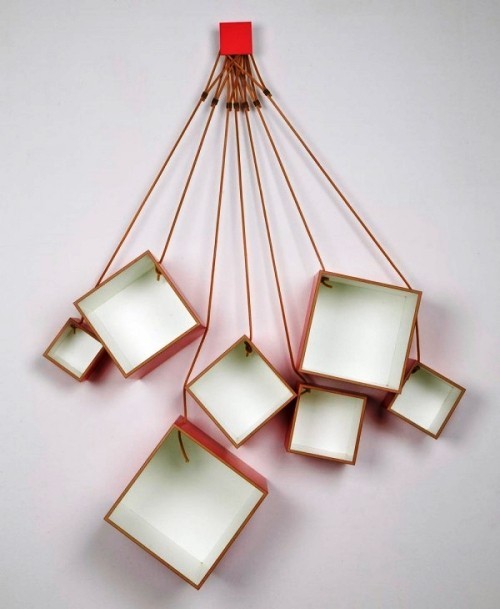 jedinstveno kreativne police za knjige i police za knjige ovješene o policu i uže