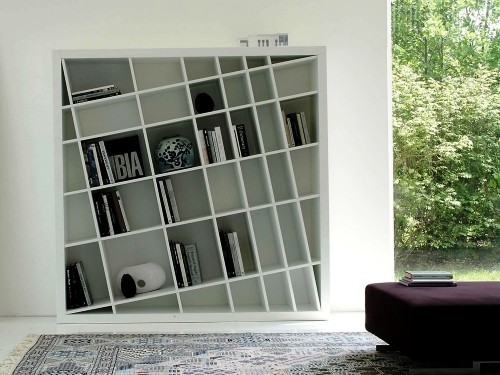 jedinstveno kreativne police za knjige i police za knjige kosa geometrijska polica