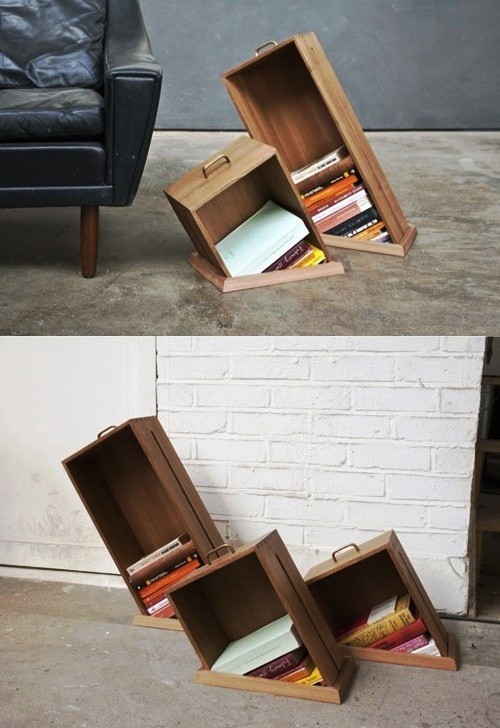 jedinstveno kreativne police za knjige i police za knjige tonuće police malo drvo