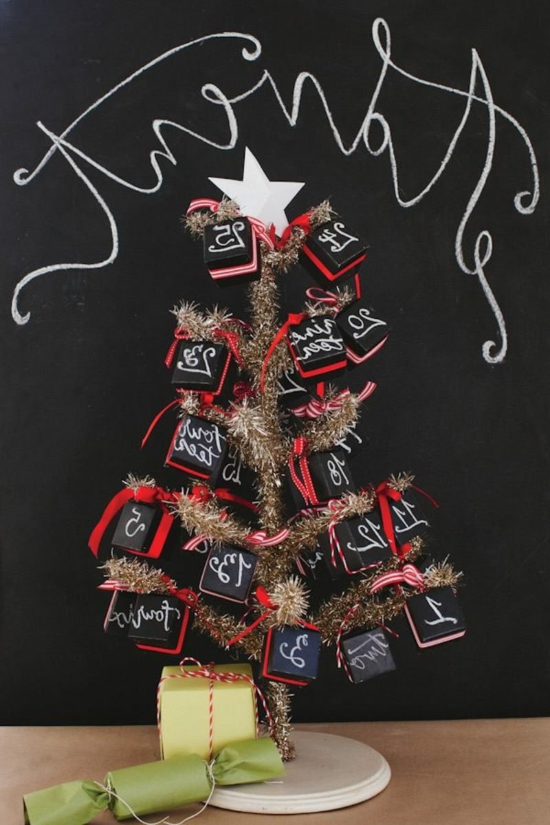 Adventski kalendar iz mini kutija kreativne ideje Božićni ukras