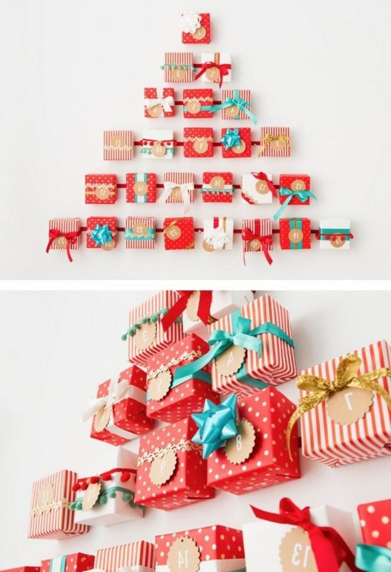 originalne adventske kalendarske darovne kutije božićno drvce