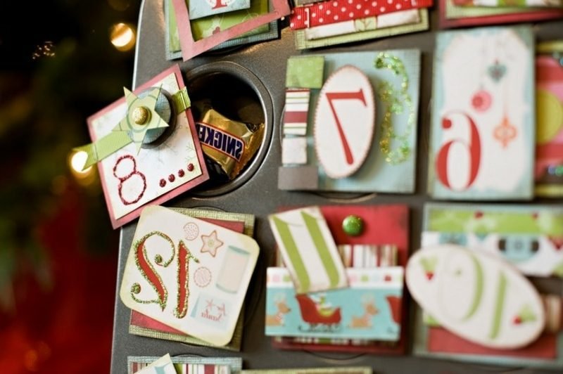 Adventski kalendar kalup za pečenje izvorne zanatske ideje Božić