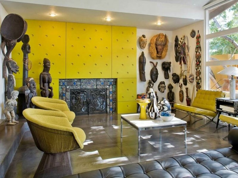 egzotični dekor maskira kipove