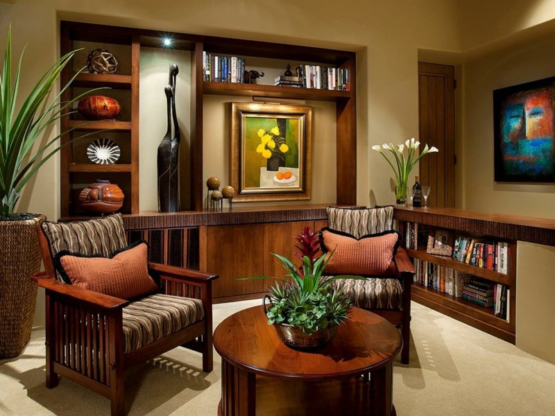 afrički deco dnevni boravak drveni namještaj