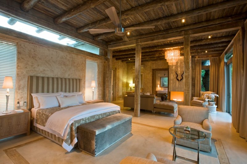 Spavaća soba od prirodnih materijala drvo