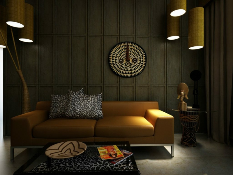 Dnevni boravak uspješno kombinira afričke boje