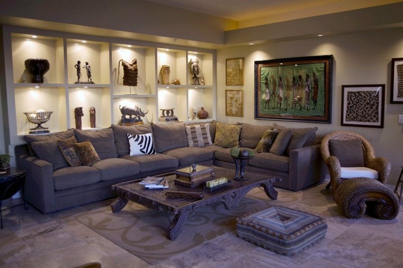 Egipatski ukrasi dnevna soba