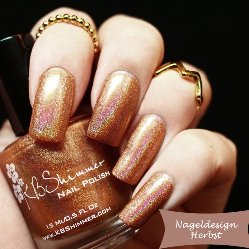 Nail design autunno in rame Nail design autunno in rame