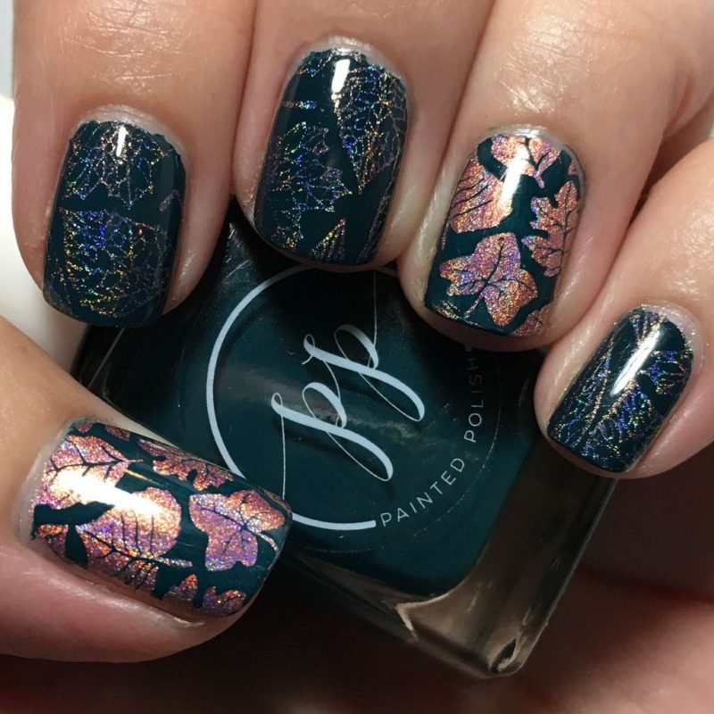 №8 design delle unghie con glitter per l'autunno №8 design delle unghie con glitter per l'autunno