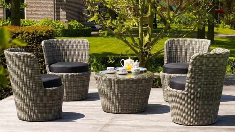 Mobili da salotto sedia da esterno tovaglia mobili da salotto balcone mobili da salotto da esterno in rattan grigio cerato impilabili mobili da salotto artic balcone