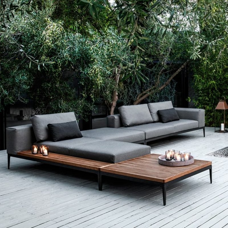Mobili da salotto, mobili da balcone, divani da esterno in legno mobili da salotto mobili da balcone da esterno design semplice e rigoroso